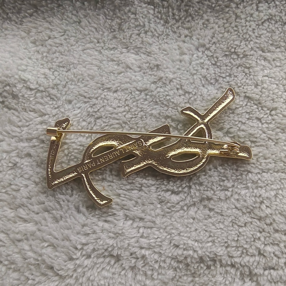 Saint Laurent Gold  Brooch - Picture 2 of 6